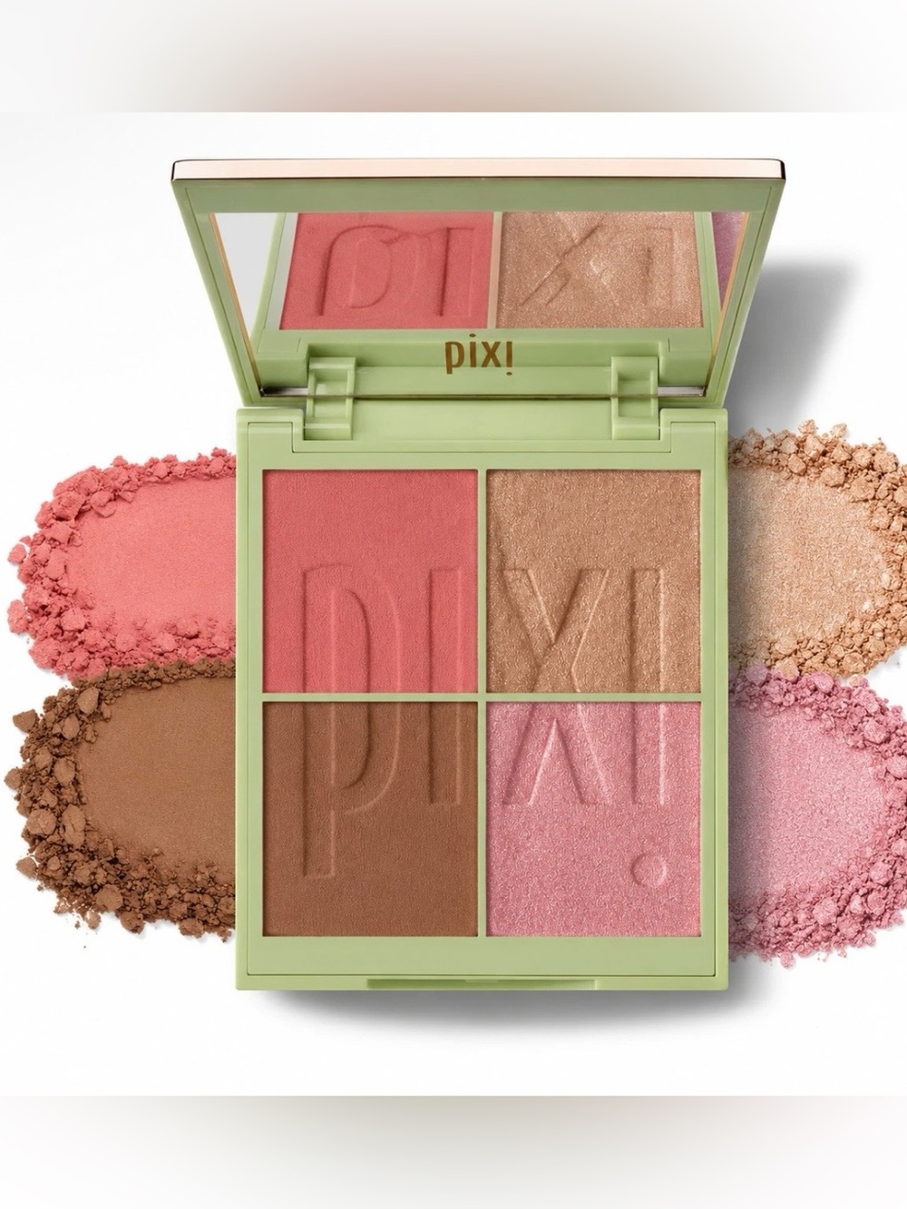 Pixi by Petra Nuance Quartette Blush Quad - Honey Nectar 0.4 oz Highlighter NWOB